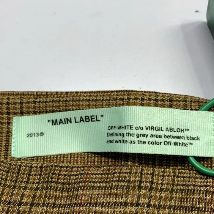 Off-White Off-White Brown Checked Mini Skirt 0079 Size US 44 / EU 60 - 4 Thumbnail