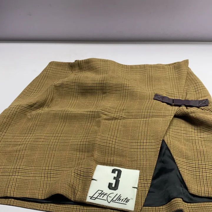 Off-White Off-White Brown Checked Mini Skirt 0079 Size US 44 / EU 60 - 7 Thumbnail