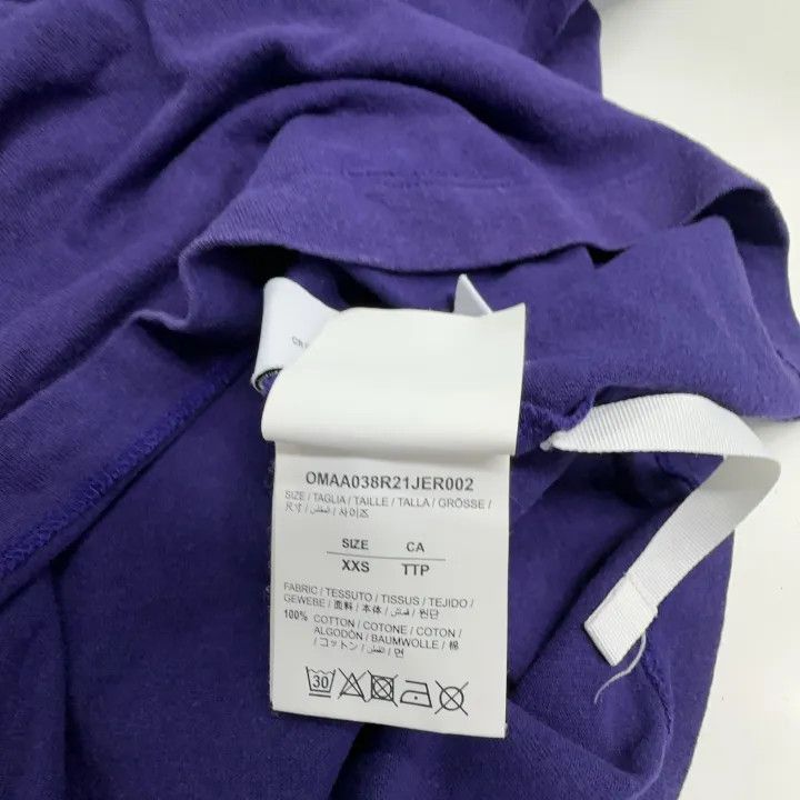 Off-White Off-White Colorful Arrow Print Purple Tee 0079 Size US XXS / EU 40 - 4 Thumbnail