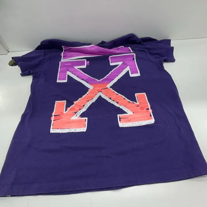 Off-White Off-White Colorful Arrow Print Purple Tee 0079 Size US XXS / EU 40 - 13 Thumbnail