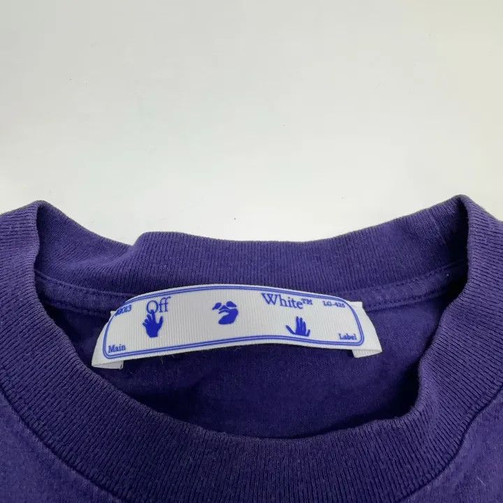 Off-White Off-White Colorful Arrow Print Purple Tee 0079 Size US XXS / EU 40 - 3 Thumbnail