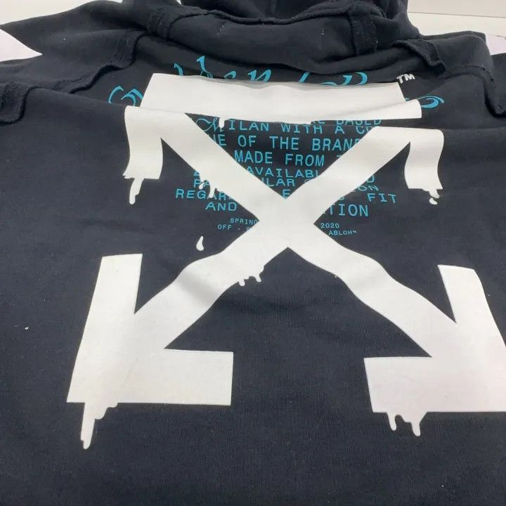 Off-White Off-White Black Droplet Arrow Hoodie 0079 Size US XS / EU 42 / 0 - 14 Thumbnail
