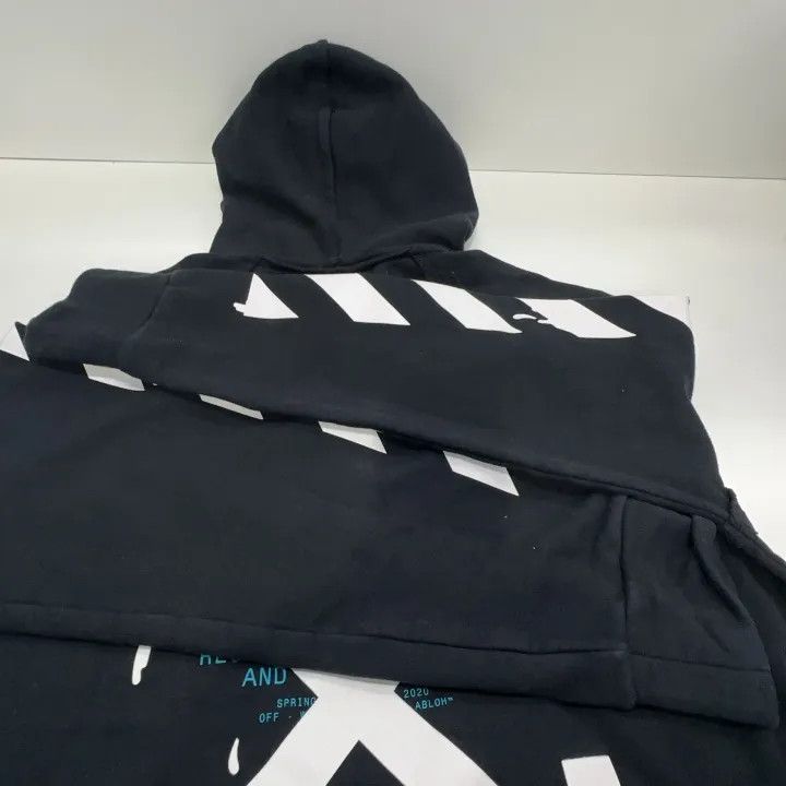 Off-White Off-White Black Droplet Arrow Hoodie 0079 Size US XS / EU 42 / 0 - 12 Thumbnail