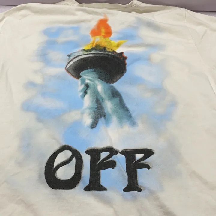 Off-White Off-White Liberty Print Cotton T-Shirt 0079 Size US XL / EU 56 / 4 - 6 Thumbnail