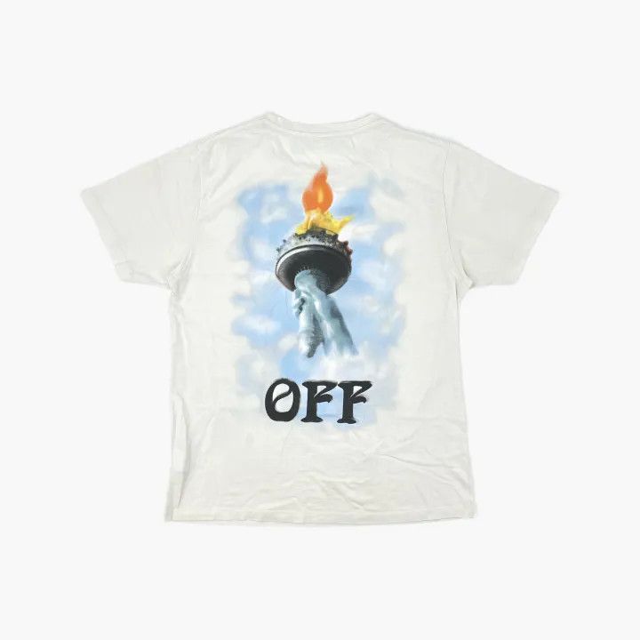 Off-White Off-White Liberty Print Cotton T-Shirt 0079 Size US XL / EU 56 / 4 - 3 Thumbnail