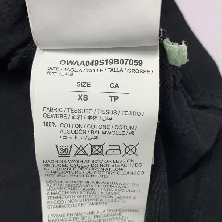 Off-White OFF-WHITE Black Graphic Print Short Sleeve T-Shirt 0079 Size US XS / EU 42 / 0 - 5 Thumbnail
