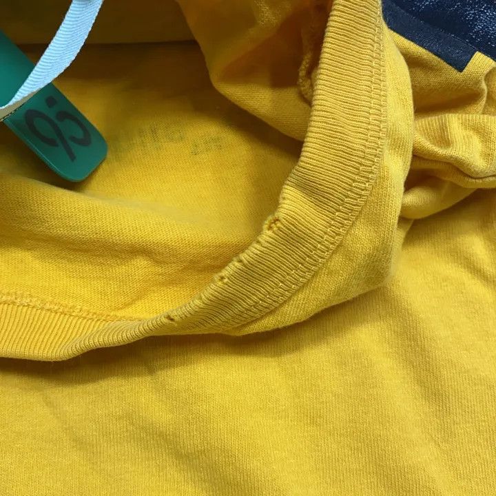 Off-White Off-White x Champion Distressed Yellow T-Shirt 0079 Size US S / EU 44-46 / 1 - 7 Thumbnail