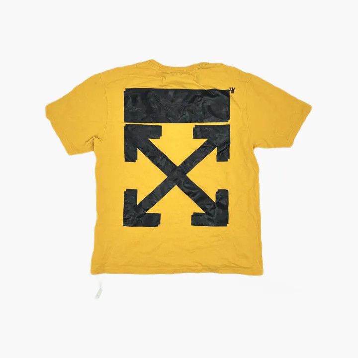 Off-White Off-White x Champion Distressed Yellow T-Shirt 0079 Size US S / EU 44-46 / 1 - 3 Thumbnail