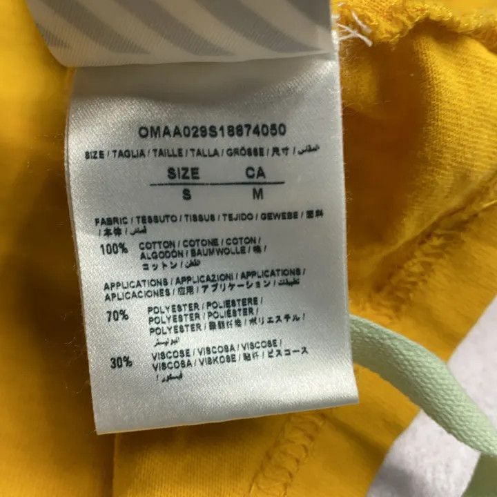 Off-White Off-White x Champion Distressed Yellow T-Shirt 0079 Size US S / EU 44-46 / 1 - 5 Thumbnail