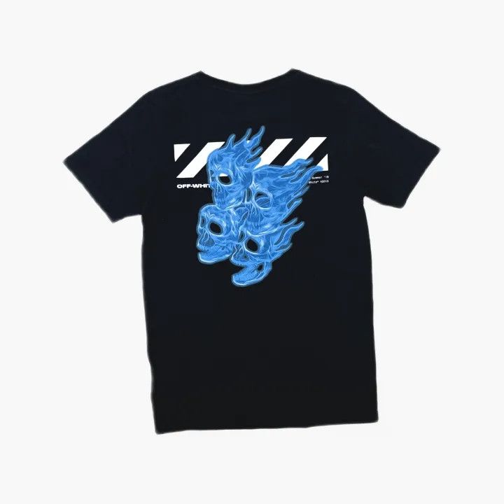 Off-White OFF-WHITE Black Skull Graphic Cotton T-Shirt 0079 Size US S / EU 44-46 / 1 - 3 Thumbnail