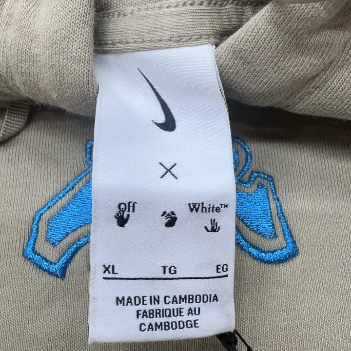 Off-White Nike x OFF-WHITE Retro Logo Hooded Sweatshirt 0079 Size US XL / EU 56 / 4 - 10 Thumbnail
