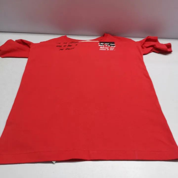 Off-White Off-White Red Mona Lisa Graphic T-Shirt 0079 Size US XS / EU 42 / 0 - 8 Thumbnail