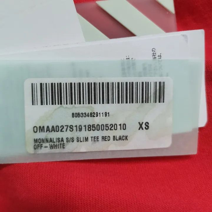 Off-White Off-White Red Mona Lisa Graphic T-Shirt 0079 Size US XS / EU 42 / 0 - 7 Thumbnail