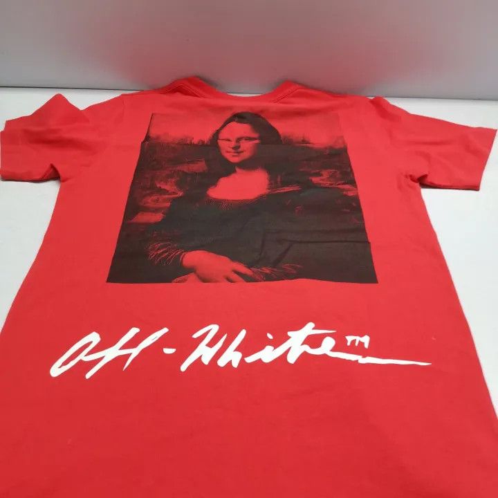 Off-White Off-White Red Mona Lisa Graphic T-Shirt 0079 Size US XS / EU 42 / 0 - 9 Thumbnail