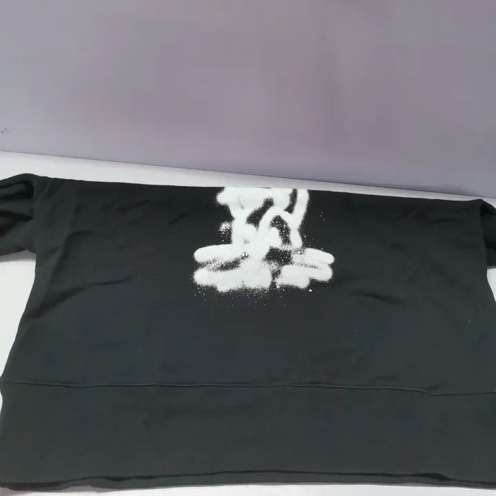 Off-White Off-White SS20 Black Graffiti Long Sleeve Hoodie 0079 Size US XS / EU 42 / 0 - 14 Thumbnail