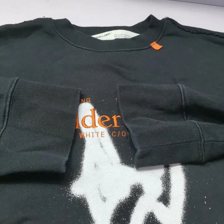 Off-White Off-White SS20 Black Graffiti Long Sleeve Hoodie 0079 Size US XS / EU 42 / 0 - 12 Thumbnail