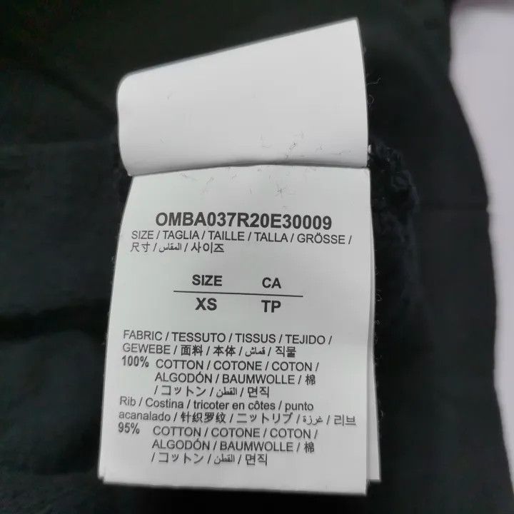 Off-White Off-White SS20 Black Graffiti Long Sleeve Hoodie 0079 Size US XS / EU 42 / 0 - 4 Thumbnail