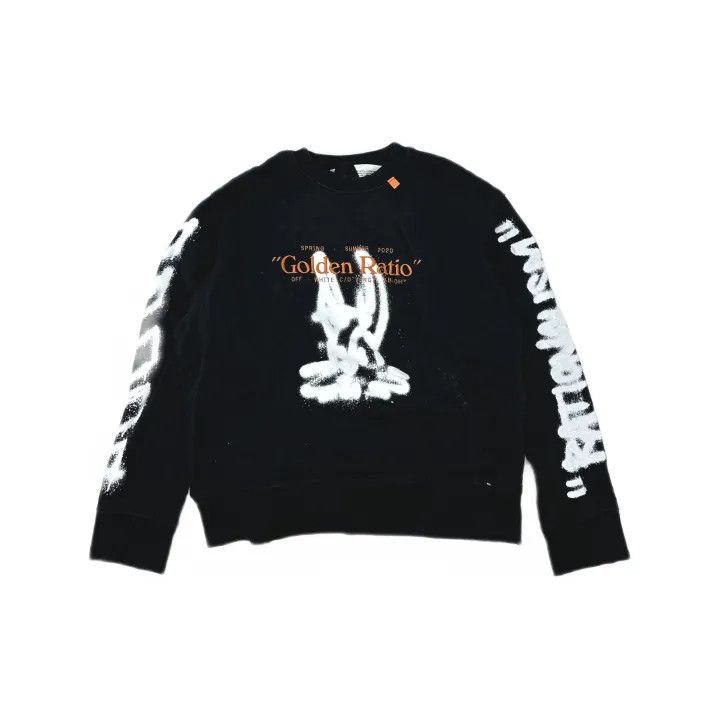 Off-White Off-White SS20 Black Graffiti Long Sleeve Hoodie 0079 Size US XS / EU 42 / 0 - 2 Thumbnail