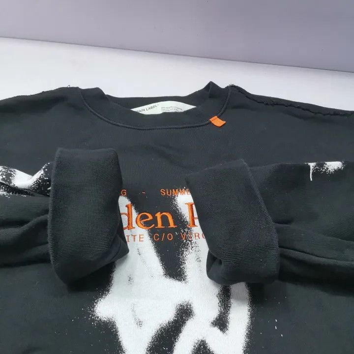 Off-White Off-White SS20 Black Graffiti Long Sleeve Hoodie 0079 Size US XS / EU 42 / 0 - 13 Thumbnail