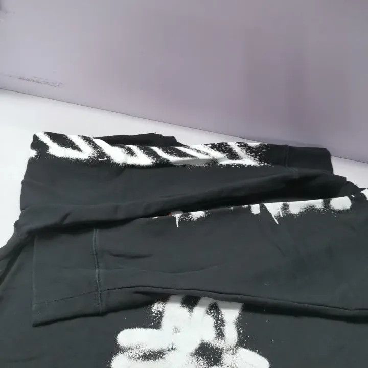 Off-White Off-White SS20 Black Graffiti Long Sleeve Hoodie 0079 Size US XS / EU 42 / 0 - 11 Thumbnail