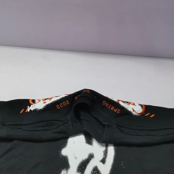 Off-White Off-White SS20 Black Graffiti Long Sleeve Hoodie 0079 Size US XS / EU 42 / 0 - 9 Thumbnail