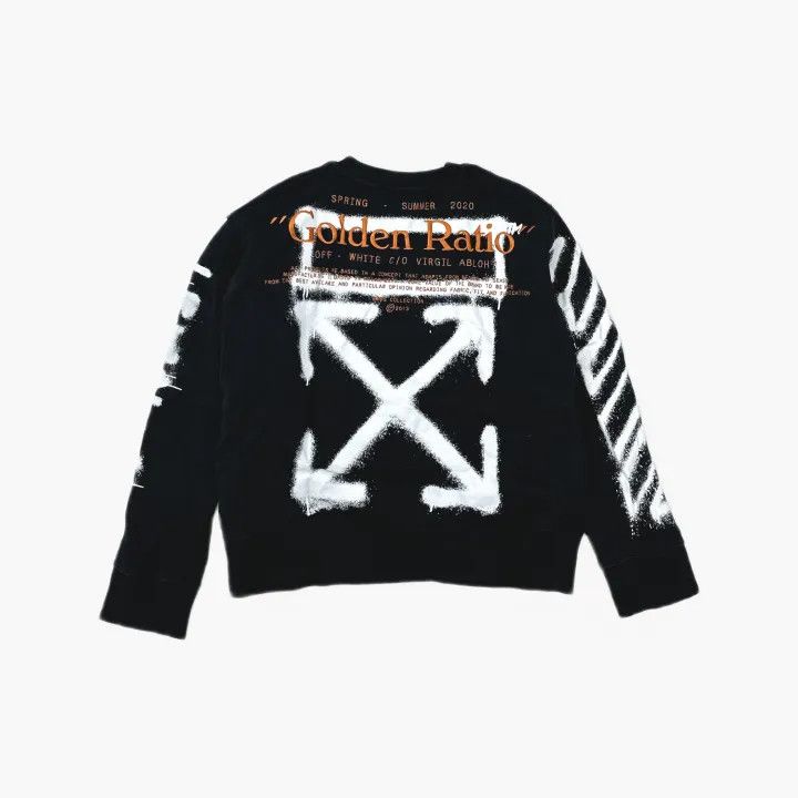 Off-White Off-White SS20 Black Graffiti Long Sleeve Hoodie 0079 Size US XS / EU 42 / 0 - 3 Thumbnail