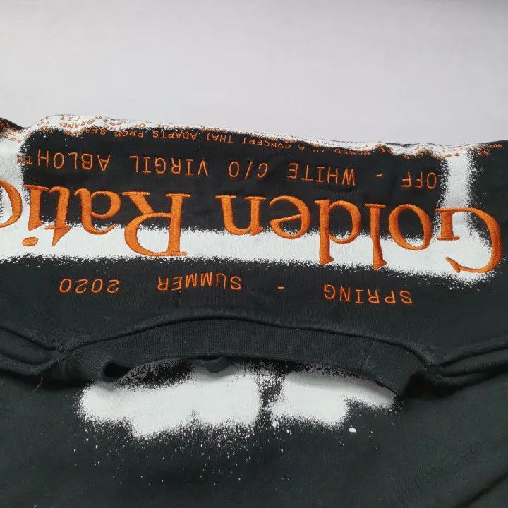 Off-White Off-White SS20 Black Graffiti Long Sleeve Hoodie 0079 Size US XS / EU 42 / 0 - 7 Thumbnail