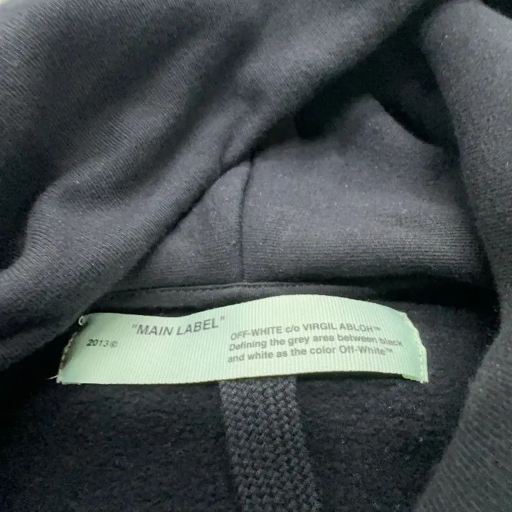 Off-White Off-White Casual Black Hoodie with Graphics 0079 Size US S / EU 44-46 / 1 - 5 Thumbnail
