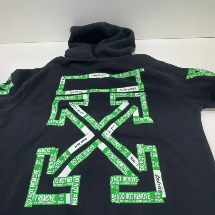 Off-White Off-White Casual Black Hoodie with Graphics 0079 Size US S / EU 44-46 / 1 - 10 Thumbnail