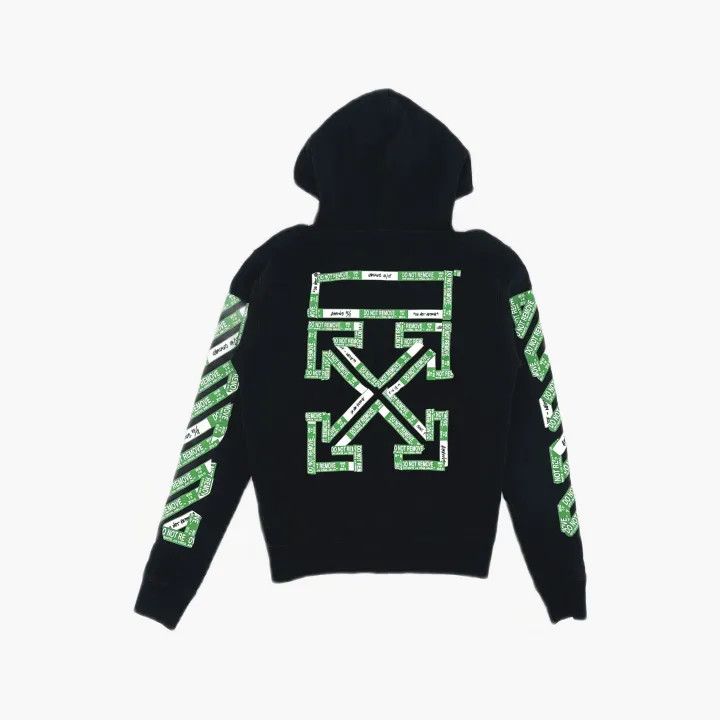 Off-White Off-White Casual Black Hoodie with Graphics 0079 Size US S / EU 44-46 / 1 - 3 Thumbnail