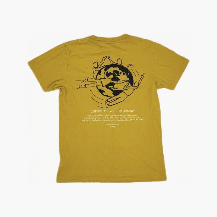 Off-White Off-White Yellow Logo Print T-Shirt 0079 Size US M / EU 48-50 / 2 - 3 Thumbnail