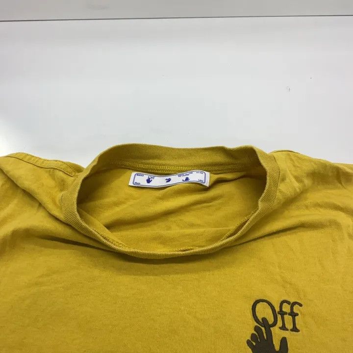 Off-White Off-White Yellow Logo Print T-Shirt 0079 Size US M / EU 48-50 / 2 - 6 Thumbnail
