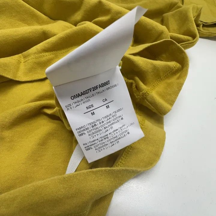 Off-White Off-White Yellow Logo Print T-Shirt 0079 Size US M / EU 48-50 / 2 - 4 Thumbnail