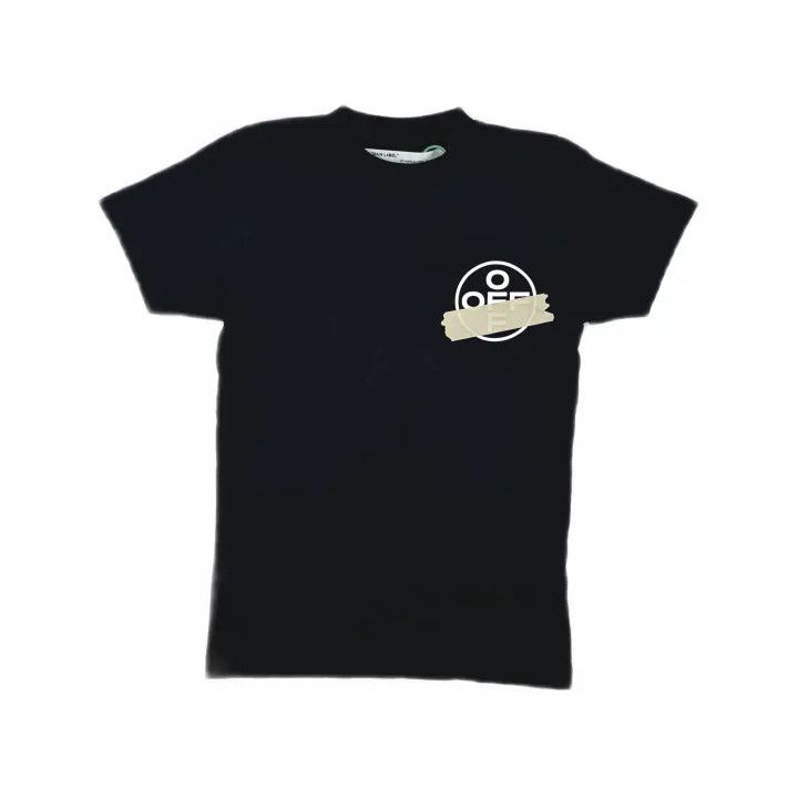 Off-White Off-White Gold Arrow Tape Short Sleeve T-Shirt 0079 Size US XXS / EU 40 - 2 Thumbnail