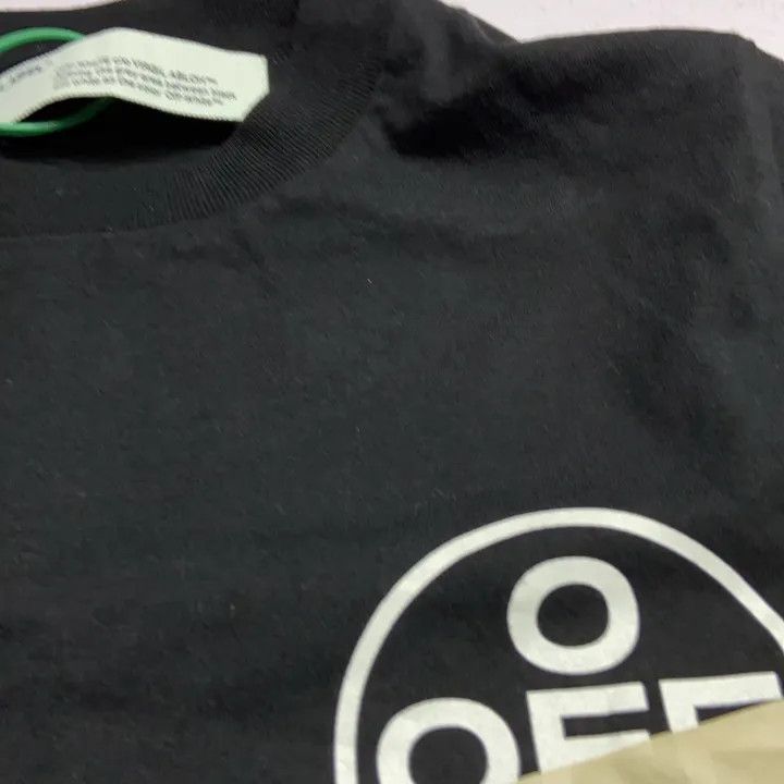 Off-White Off-White Gold Arrow Tape Short Sleeve T-Shirt 0079 Size US XXS / EU 40 - 9 Thumbnail