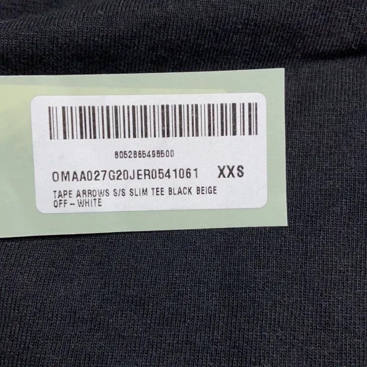 Off-White Off-White Gold Arrow Tape Short Sleeve T-Shirt 0079 Size US XXS / EU 40 - 8 Thumbnail