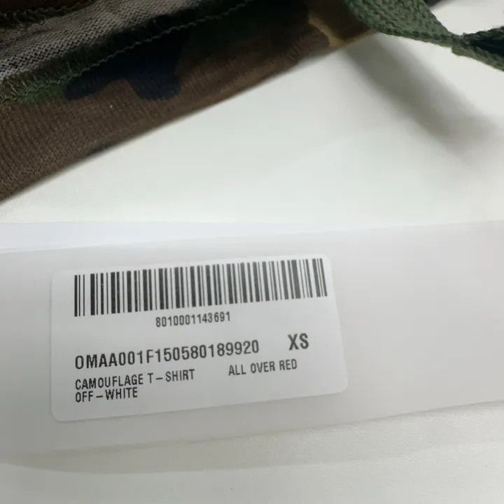 Off-White OFF-WHITE Camouflage Cotton T-Shirt 0079 Size US XS / EU 42 / 0 - 5 Thumbnail
