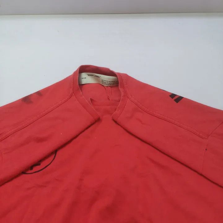 Off-White Off-White Distressed Arrow Short Sleeve T-Shirt 0079 Size US S / EU 44-46 / 1 - 7 Thumbnail