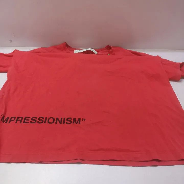 Off-White Off-White Distressed Arrow Short Sleeve T-Shirt 0079 Size US S / EU 44-46 / 1 - 10 Thumbnail