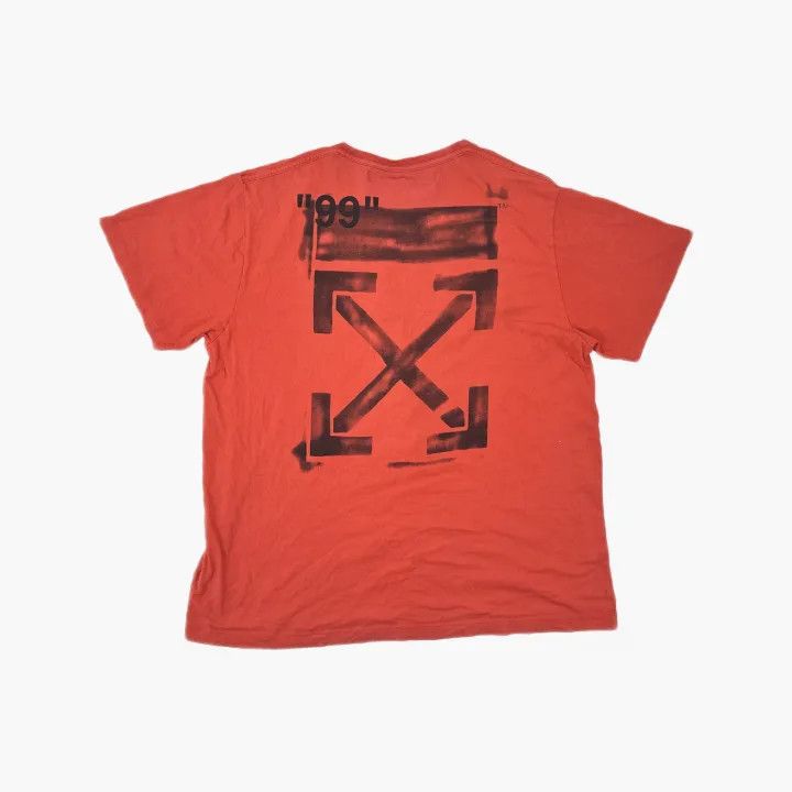 Off-White Off-White Distressed Arrow Short Sleeve T-Shirt 0079 Size US S / EU 44-46 / 1 - 2 Thumbnail