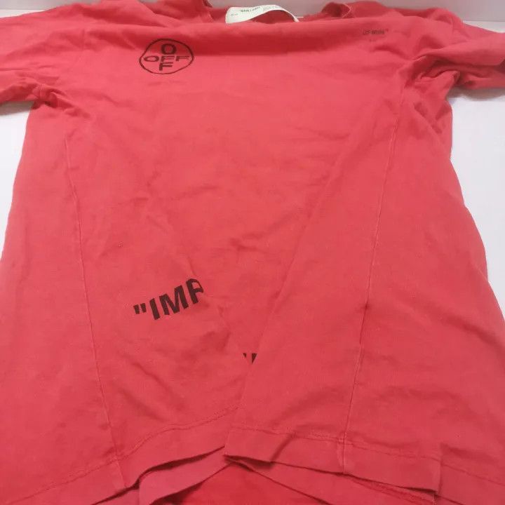 Off-White Off-White Distressed Arrow Short Sleeve T-Shirt 0079 Size US S / EU 44-46 / 1 - 12 Thumbnail