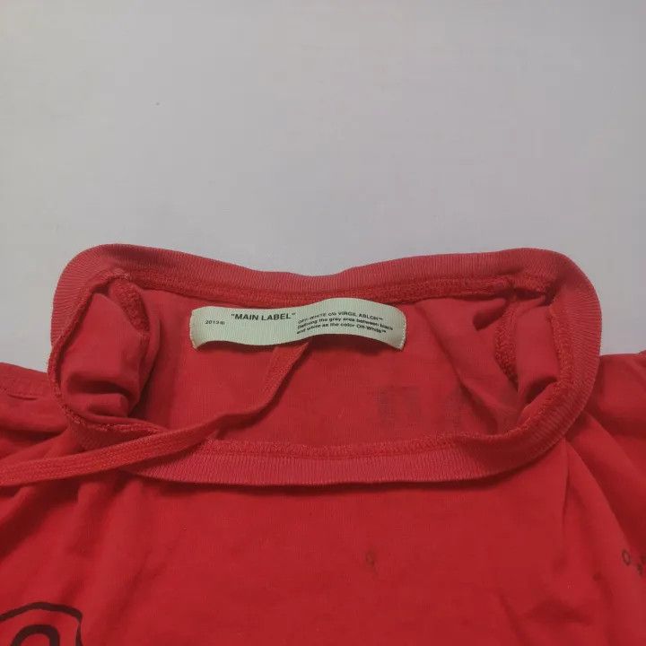 Off-White Off-White Distressed Arrow Short Sleeve T-Shirt 0079 Size US S / EU 44-46 / 1 - 6 Thumbnail