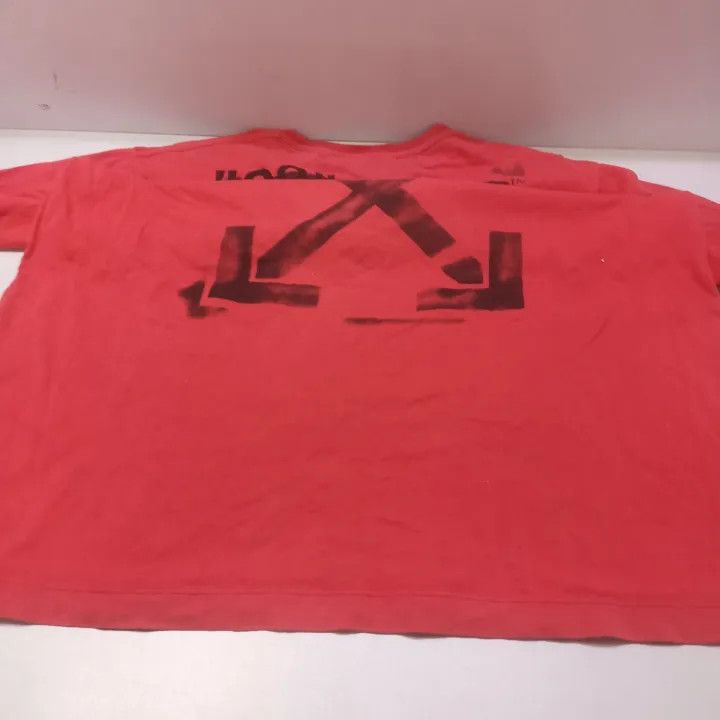 Off-White Off-White Distressed Arrow Short Sleeve T-Shirt 0079 Size US S / EU 44-46 / 1 - 14 Thumbnail