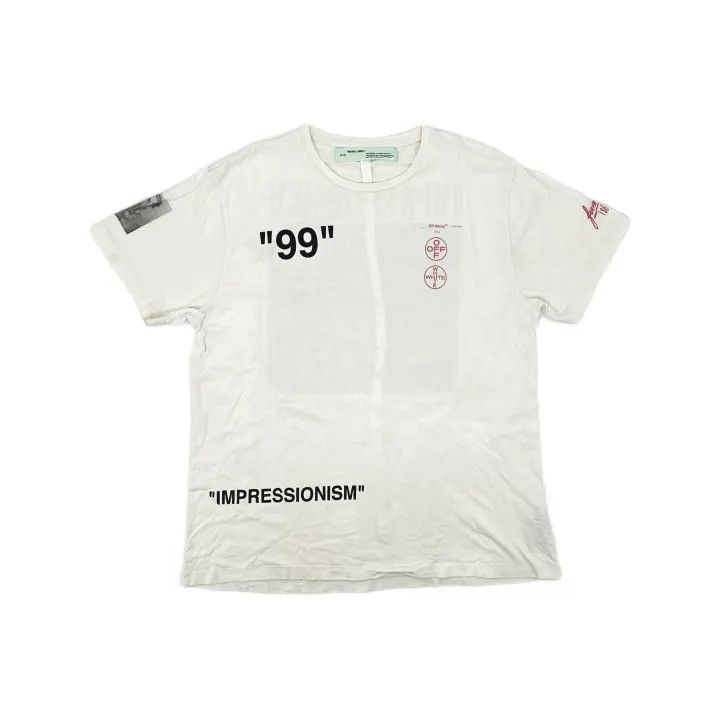 Off-White OFF-WHITE Impressionism Print Cotton T-Shirt 0079 Size US S / EU 44-46 / 1 - 2 Thumbnail