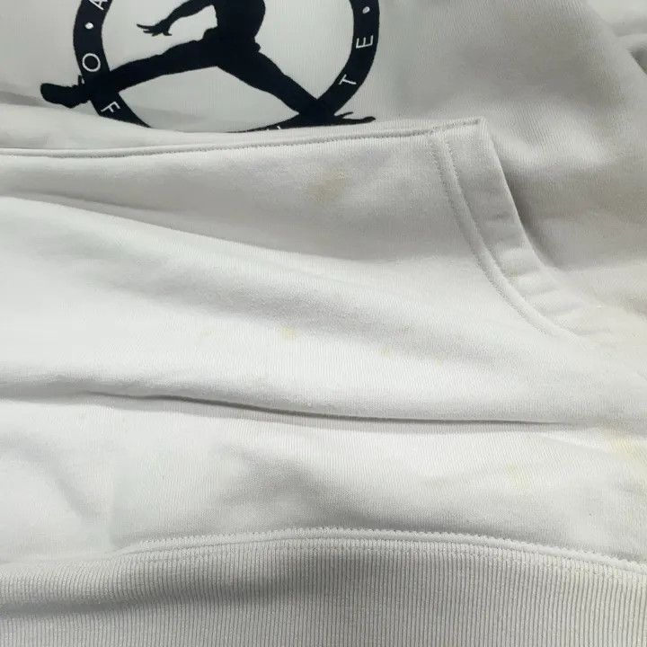 Off-White Jordan x OFF-WHITE White Logo Hoodie 0079 Size US M / EU 48-50 / 2 - 7 Thumbnail