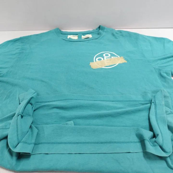 Off-White Off-White Blue Tape Design Short Sleeve T-Shirt 0079 Size US XS / EU 42 / 0 - 10 Thumbnail