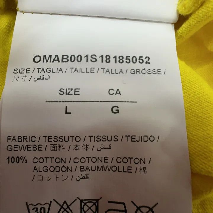 Off-White Off-White Yellow Arrow Print Long Sleeve T-Shirt 0079 Size US L / EU 52-54 / 3 - 4 Thumbnail