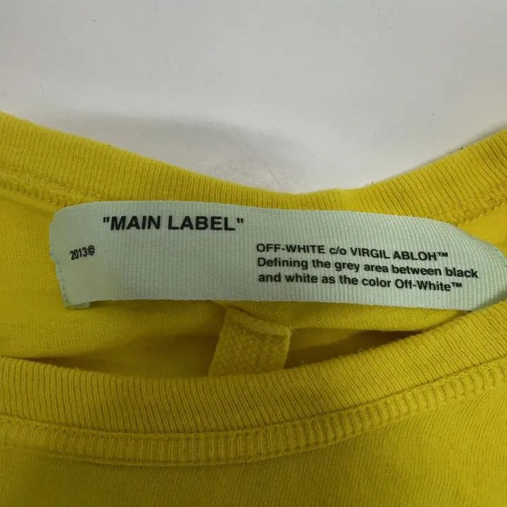 Off-White Off-White Yellow Arrow Print Long Sleeve T-Shirt 0079 Size US L / EU 52-54 / 3 - 5 Thumbnail