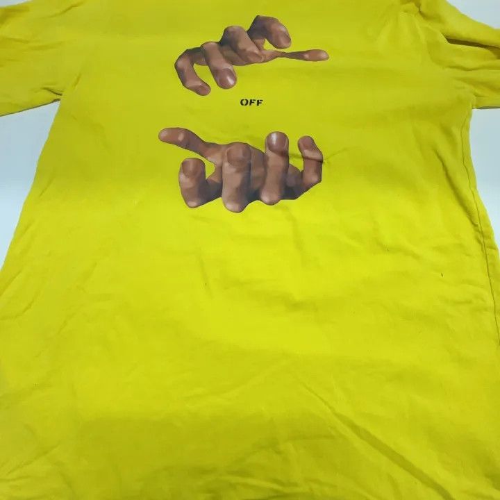Off-White Off-White Yellow Arrow Print Long Sleeve T-Shirt 0079 Size US L / EU 52-54 / 3 - 7 Thumbnail