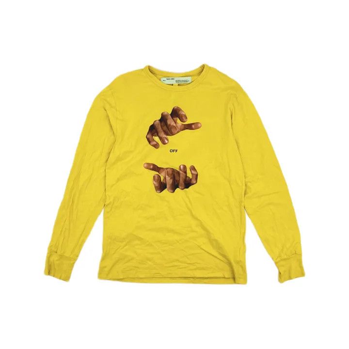 Off-White Off-White Yellow Arrow Print Long Sleeve T-Shirt 0079 Size US L / EU 52-54 / 3 - 2 Thumbnail